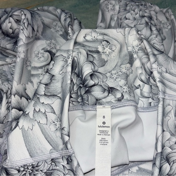 Lululemon Wunder Under Hi-Rise 7/8 Tight 25" in Twine White Multi Size 8 - Picture 8 of 9